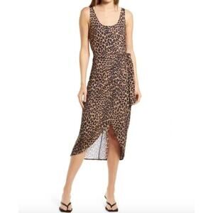 Reformation Kaila Knit Wrap Midi Dress